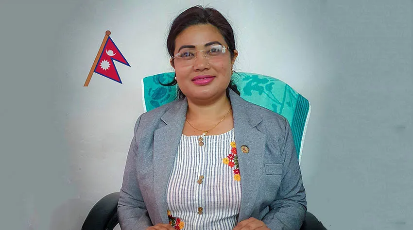 नेकपा एमालेकी सांसद शान्ता चौद्यरी । फाइल फाेटाेः फेसबुक